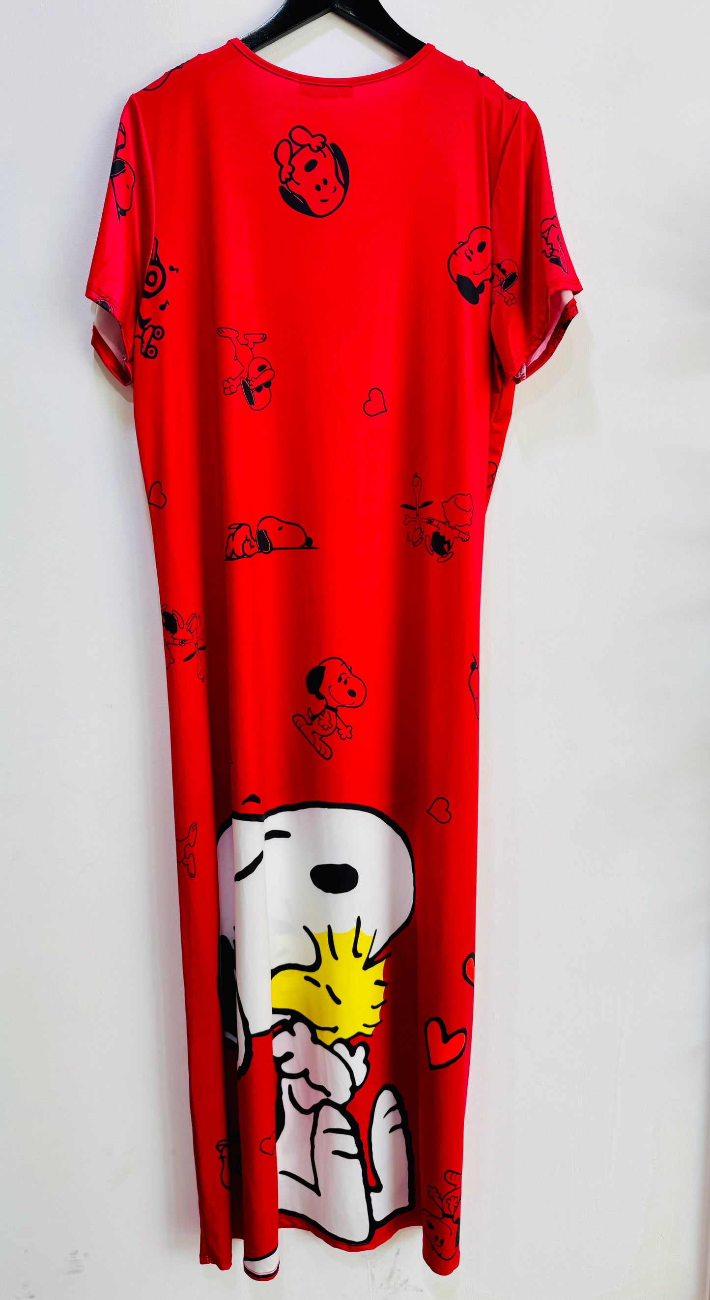 Vestido Largo Snoopy Rojo