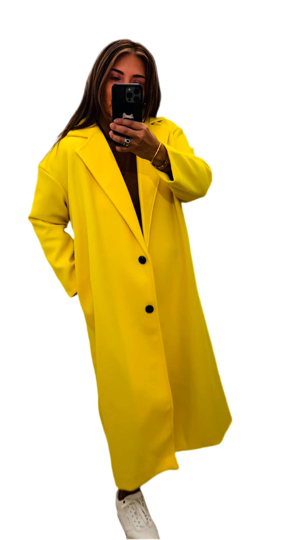 Abrigo Largo Amarillo