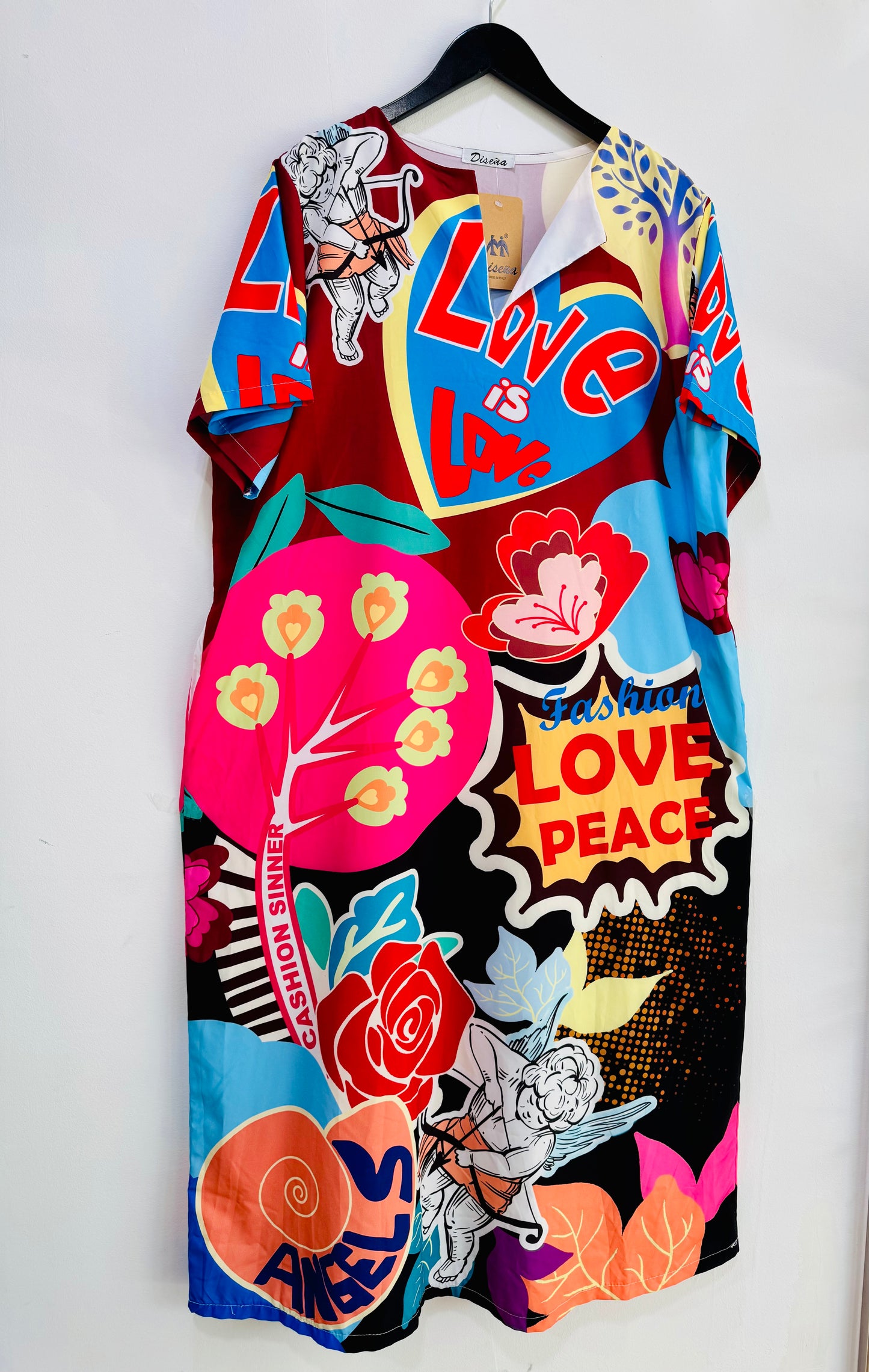 Vestido Estampado Love