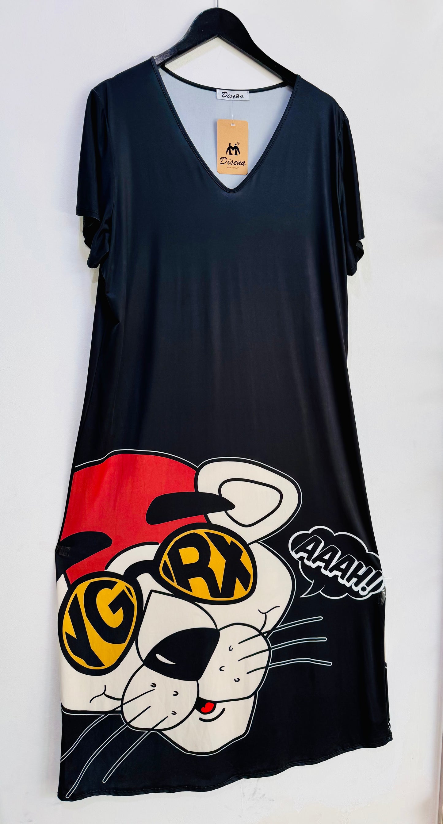 Vestido Pantera Rosa Negro