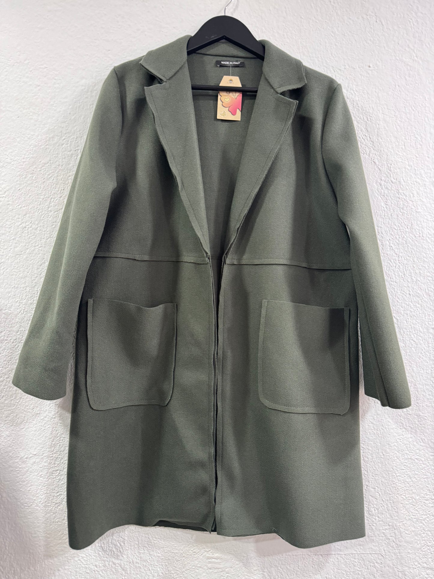 Abrigo Informal Verde Caqui