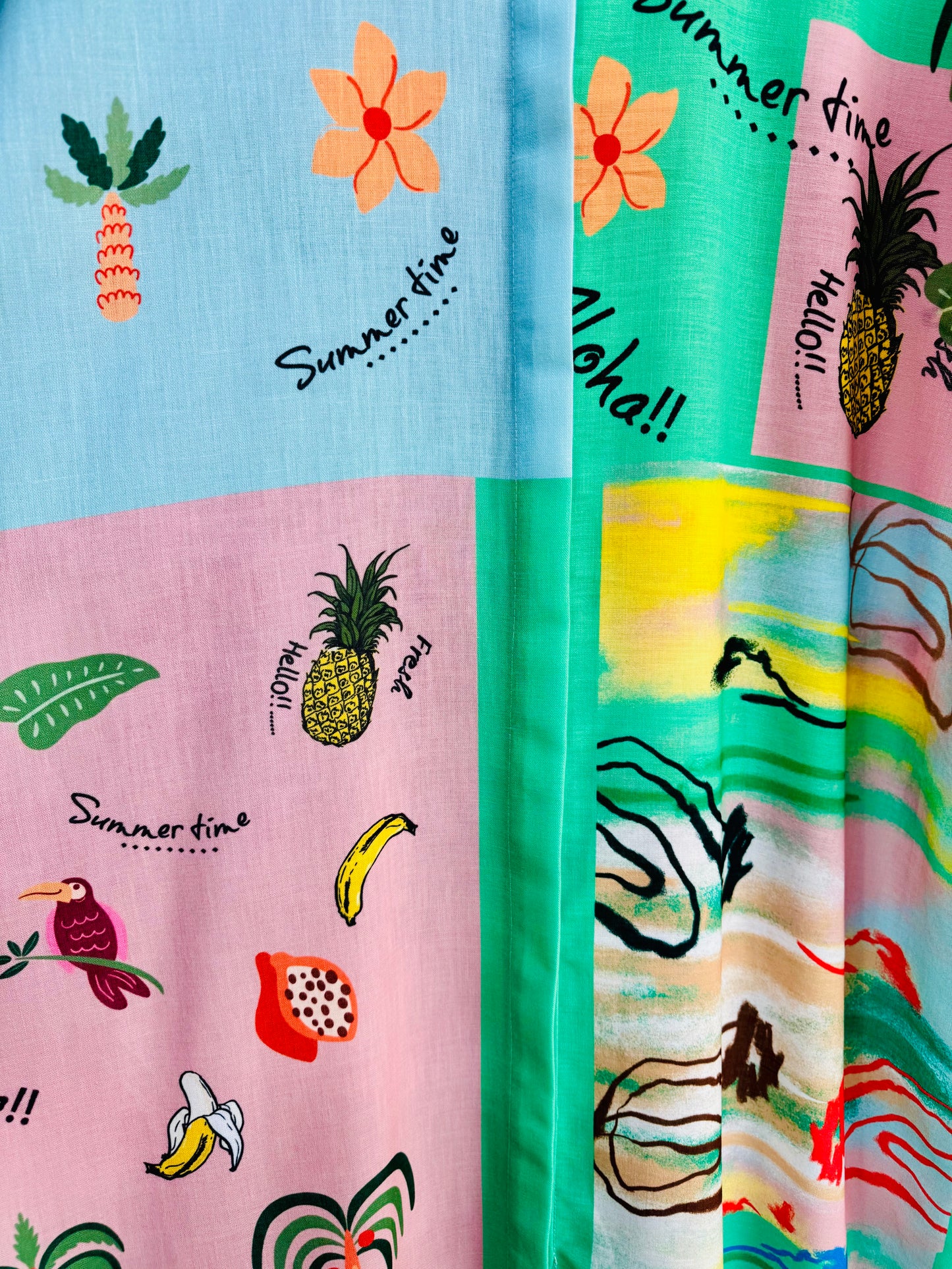 Vestido Camisero  Frutas