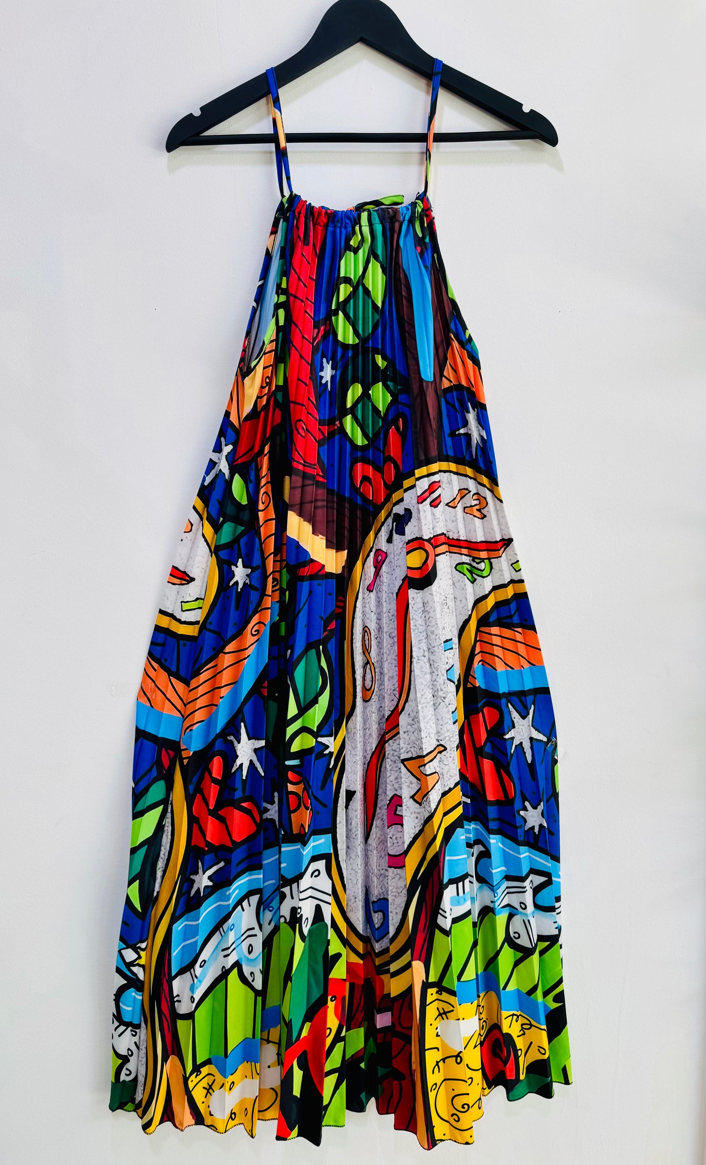 Vestido Tirante Adaptable Reloj Azul