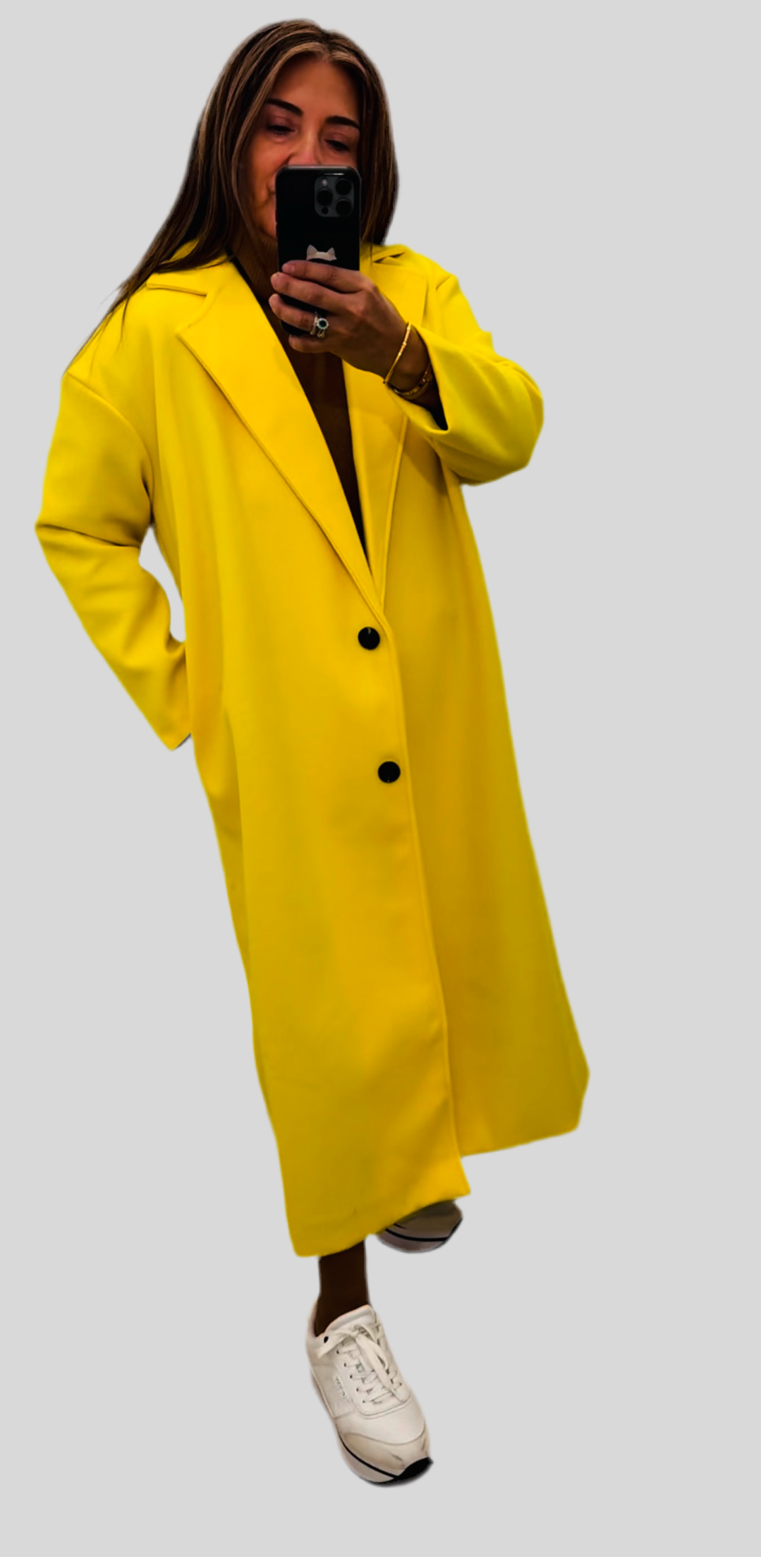 Abrigo Largo Amarillo