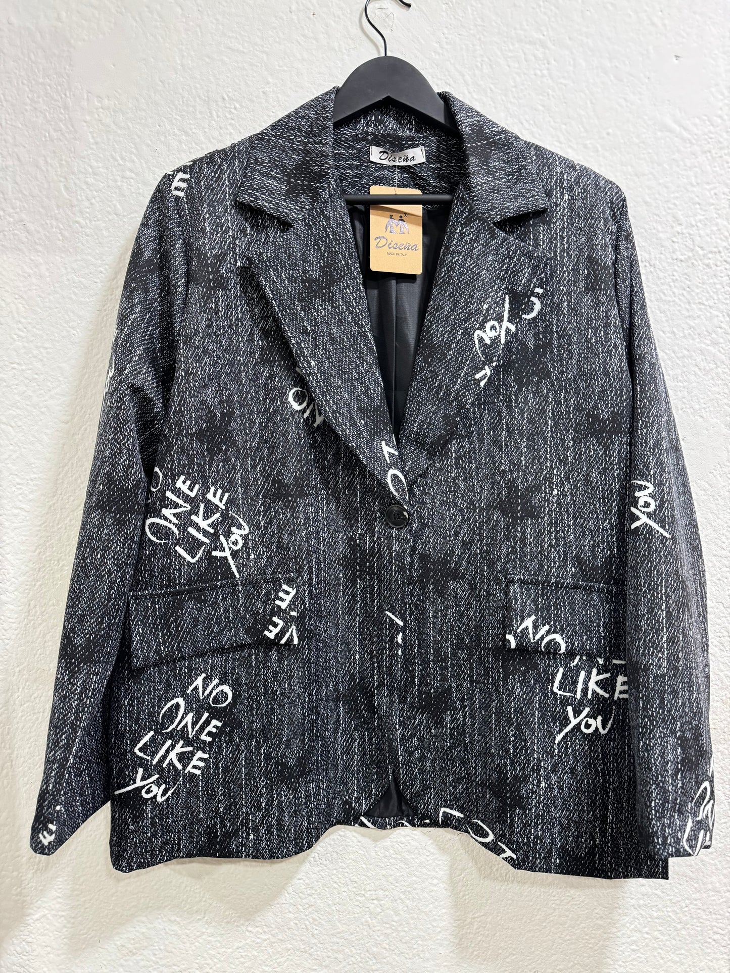 Blazer Snoopy Negro Gris