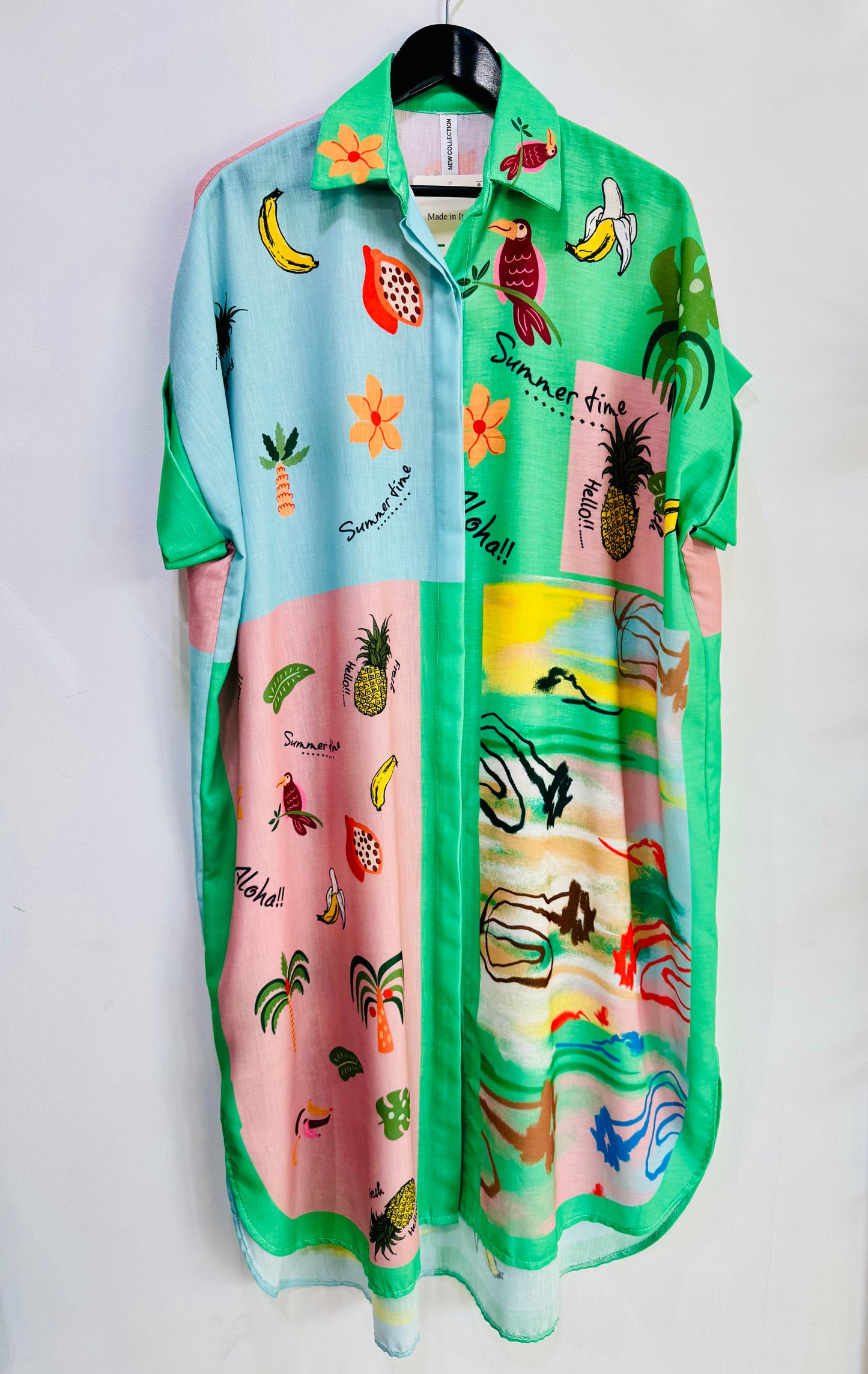 Vestido Camisero  Frutas